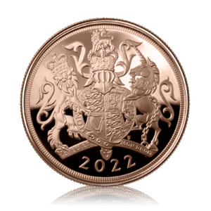 Half Gold Sovereign Queen Elizabeth ll Platinum Jubilee (2022)