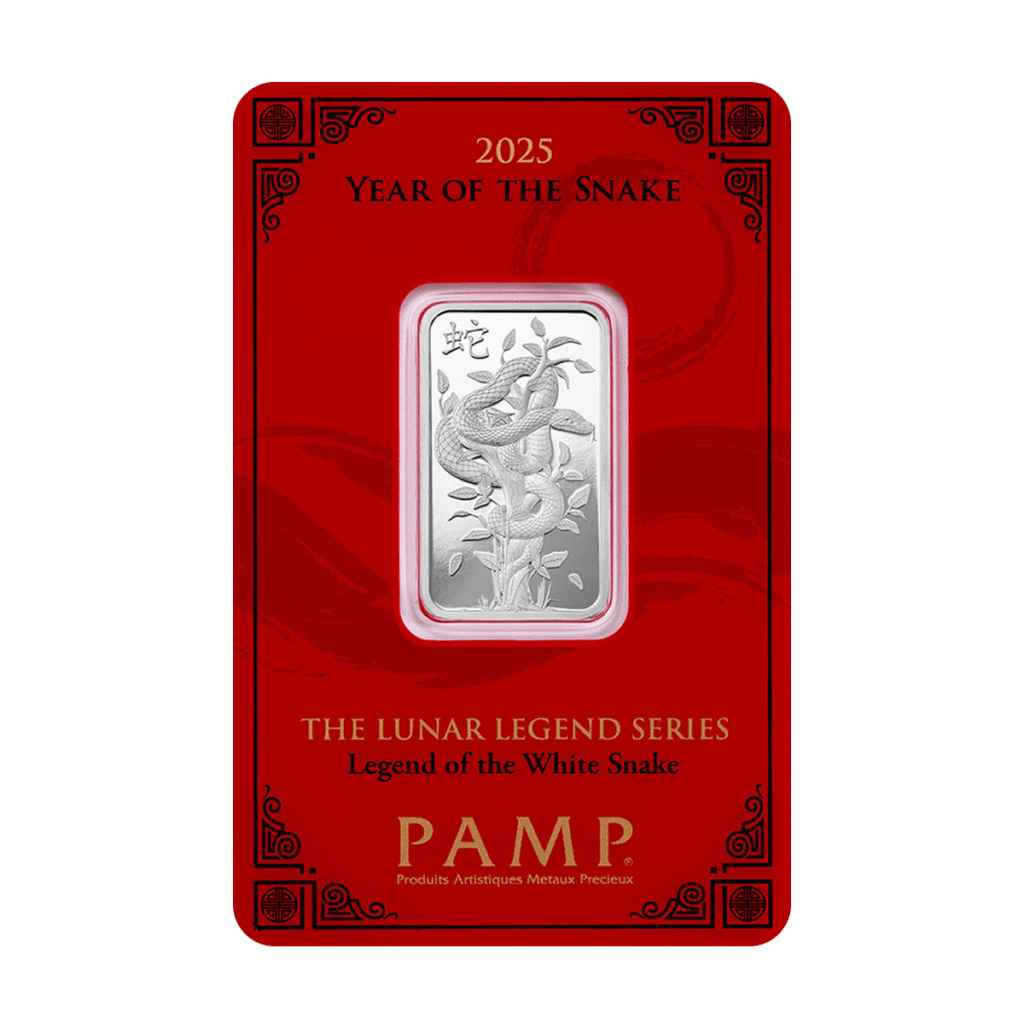 10g PAMP Silver Lunar Legands White Snake (2025)