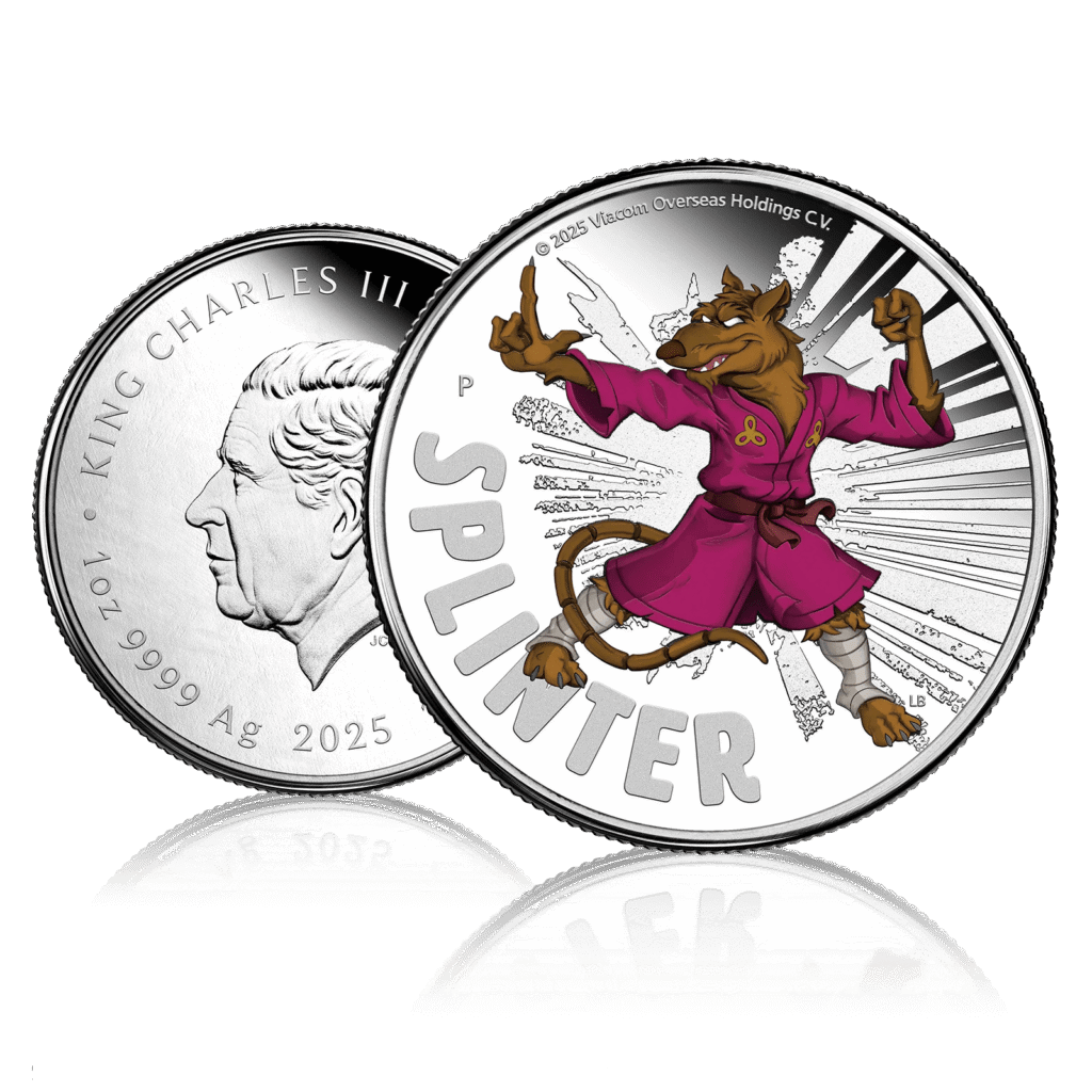 1oz Silver Teenage Mutant Ninja Turtles Splinter (2025)
