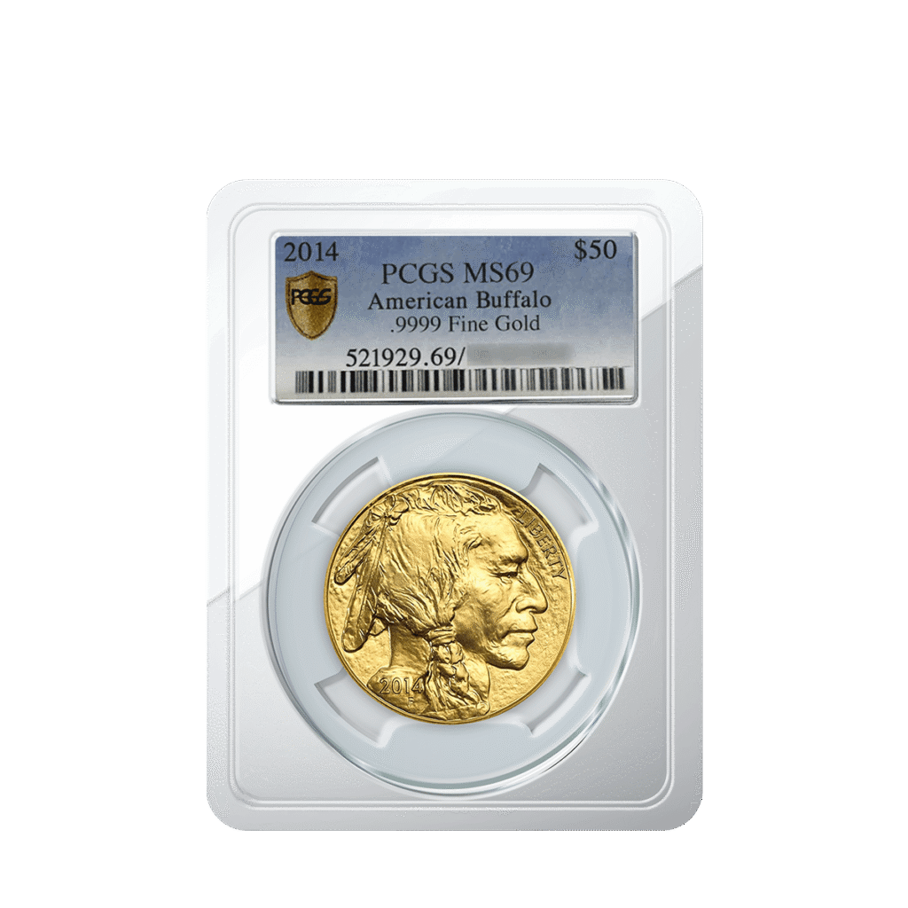 1oz Gold American Buffalo 2014 PCGS Graded (MS69)