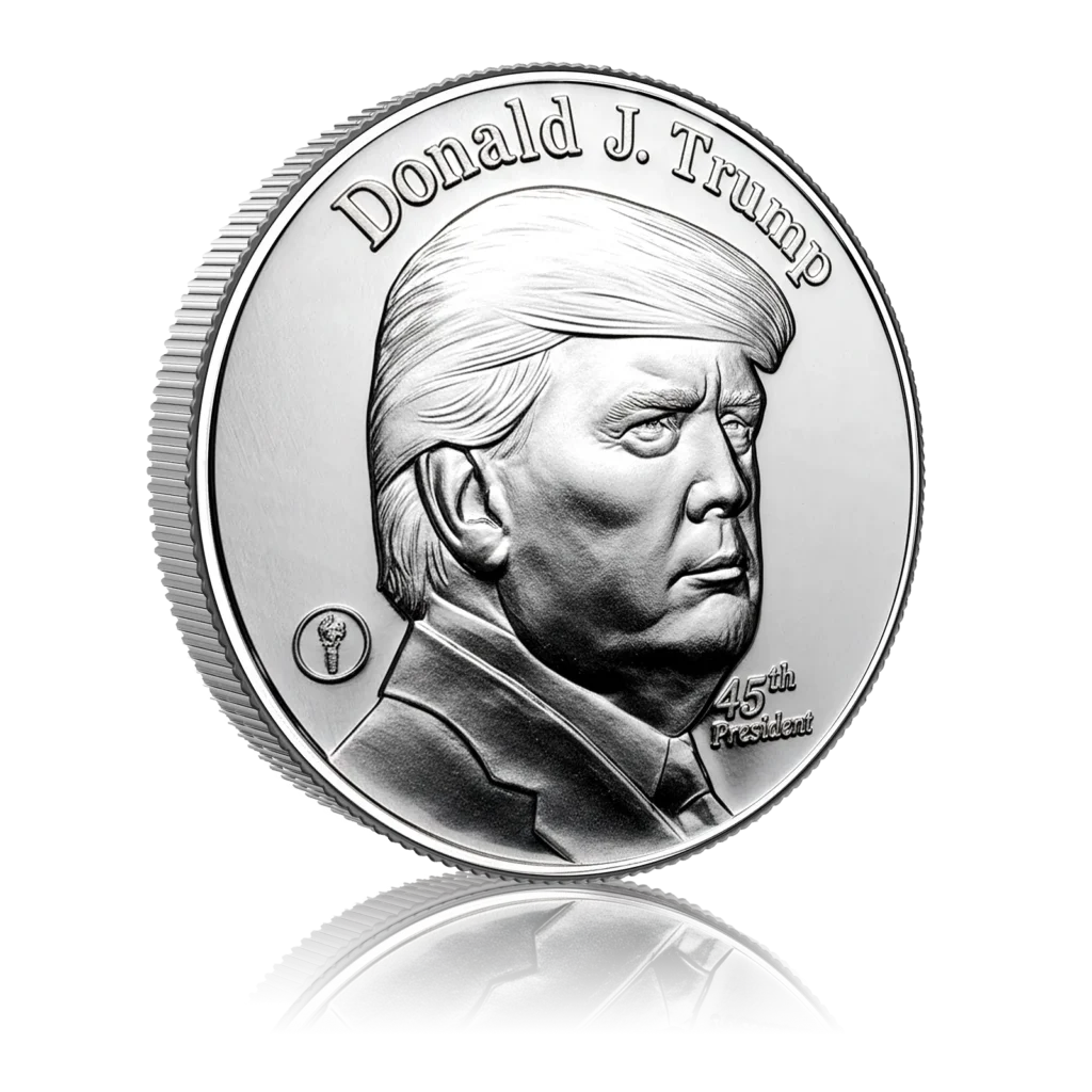 1 Oz Silver 45th US President and The White House