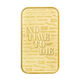 1oz Gold Royal Mint James Bond Bar (No Time to Die)
