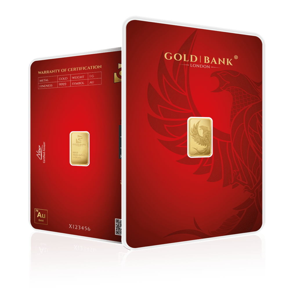 1g Gold Bank Phoenix Edition Gold Bar
