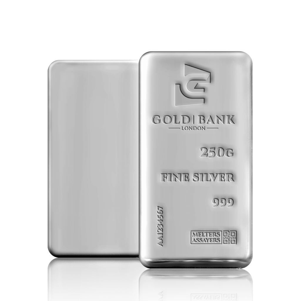 250g Gold Bank Investment Silver Bar (999)