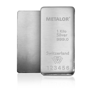 1kg Metalor Investment Silver Bar (999)