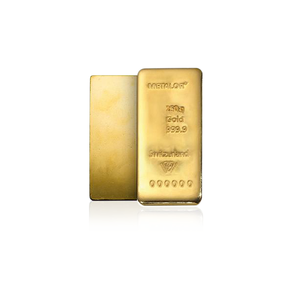250g Metalor Investment Gold Bar (999.9)
