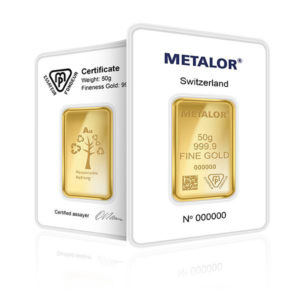 1oz Metalor Investment Gold Bar