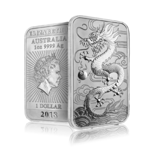 1oz Silver Perth Mint Rectangular Dragon (2018)
