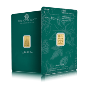 1g Royal Mint Christmas Gold Bar (999.9)