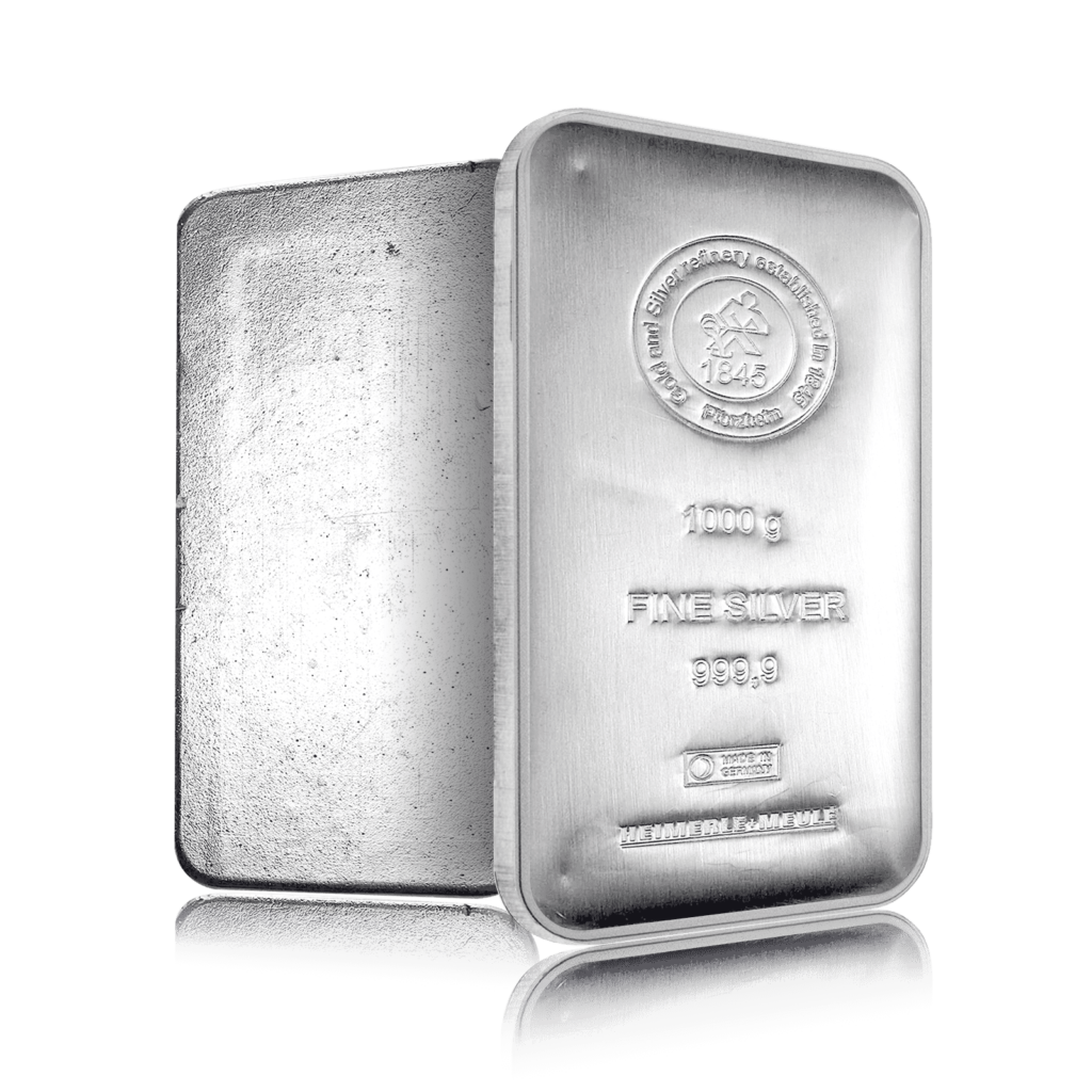 1kg Heimerle + Meule Investment Silver Bar