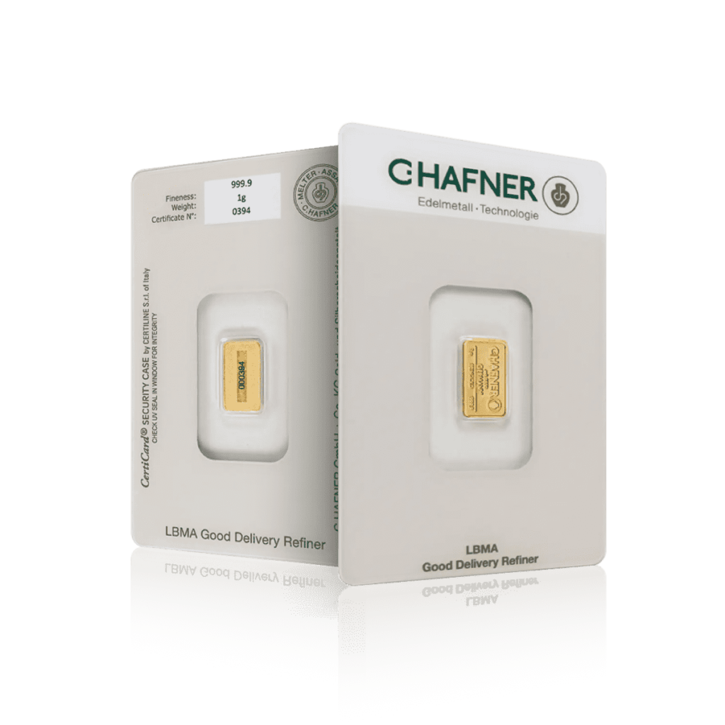 1g Chafner Investment Gold Bar (999.9)