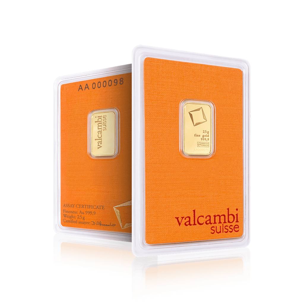 1g Valcambi Investment Gold Bar (999.9)