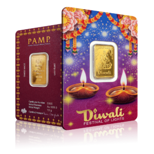 10g PAMP Happy Diwali Gold Bar (999.9)