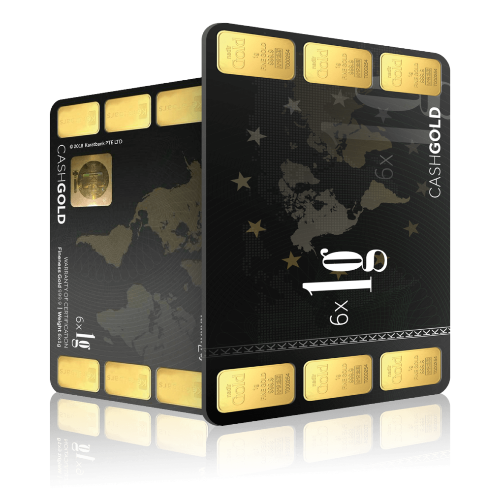 6 x 1 Gram Investment Karat Bar (999.9)