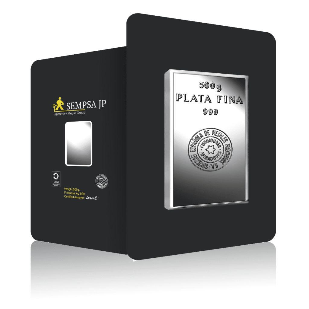 500g Heimerle + Meule Investment Silver Bar (999)