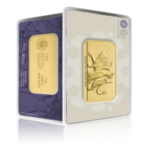 1oz Gold Royal Mint Una & The Lion Bar