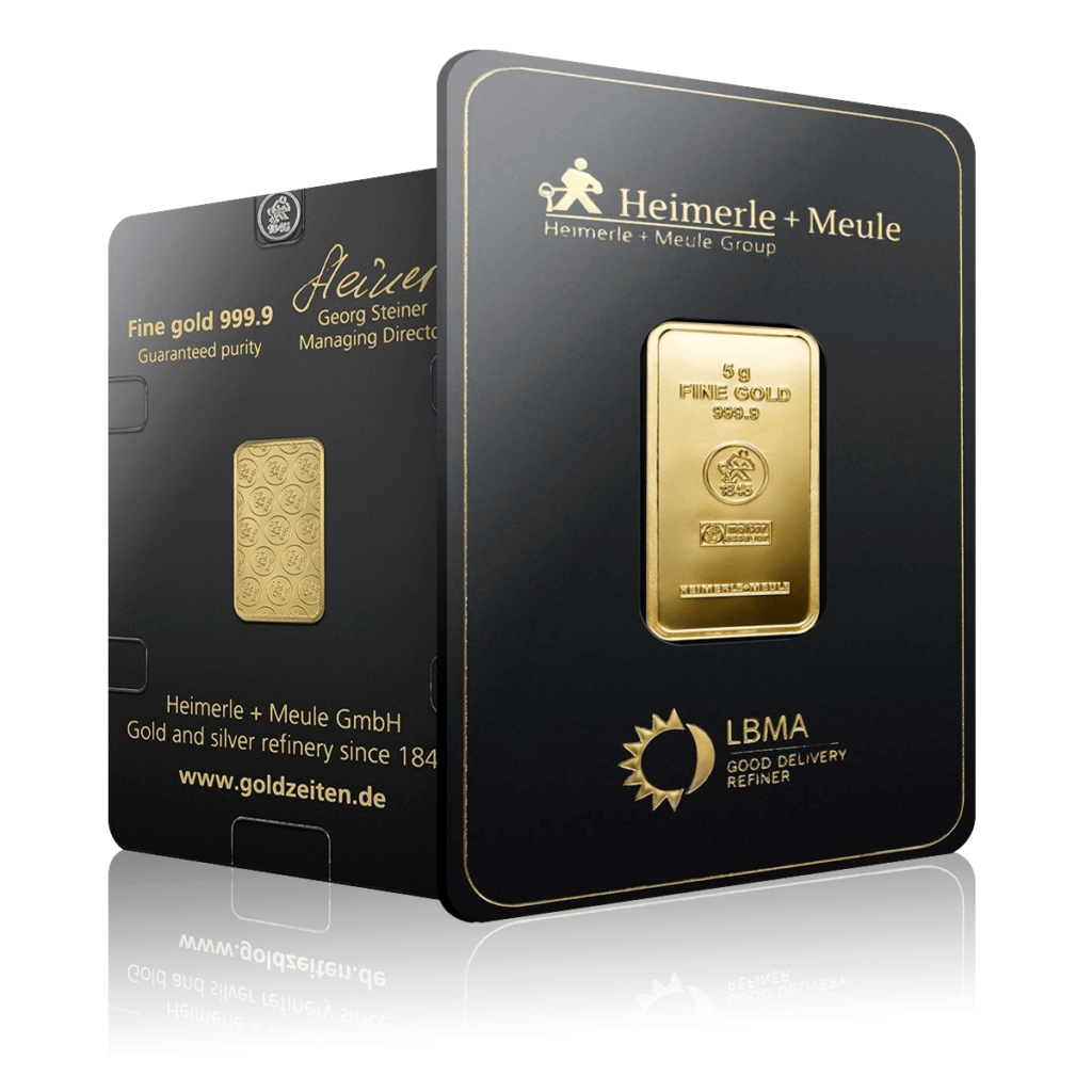 5g Heimerle + Meule Investment Gold Bar