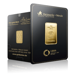 5g Heimerle + Meule Investment Gold Bar