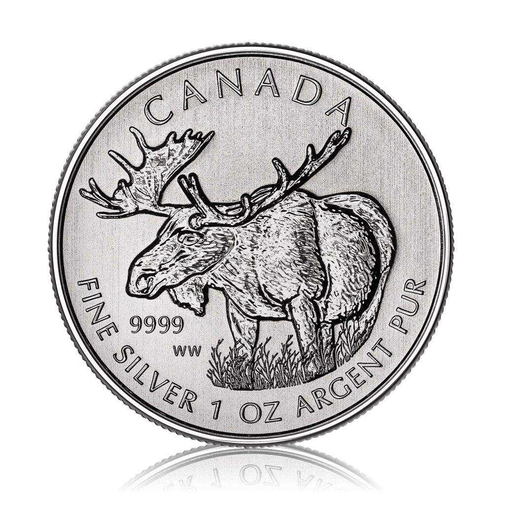 1oz Silver Canadian Mint Majestic Moose (2012)