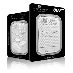 1oz Silver Bar James Bond 007 (Diamonds Are Forever)