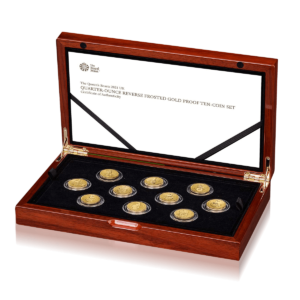 1/4 Oz Gold Queens Beast Frosted Gold Proof Set (2021)