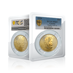 1oz Gold Canadian Maple Leaf (2020) PCGS Graded MS69