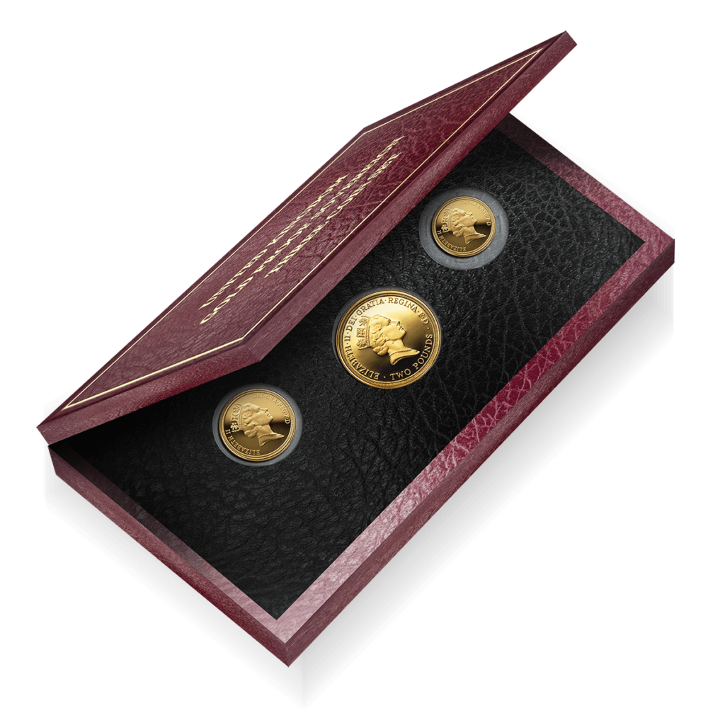 The 1995 United Kingdom Gold Proof Three-Coin Sovereign Set