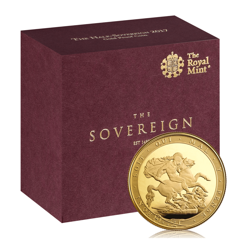Gold Sovereign Queen Elizabeth 5th Head Box Set (2017)