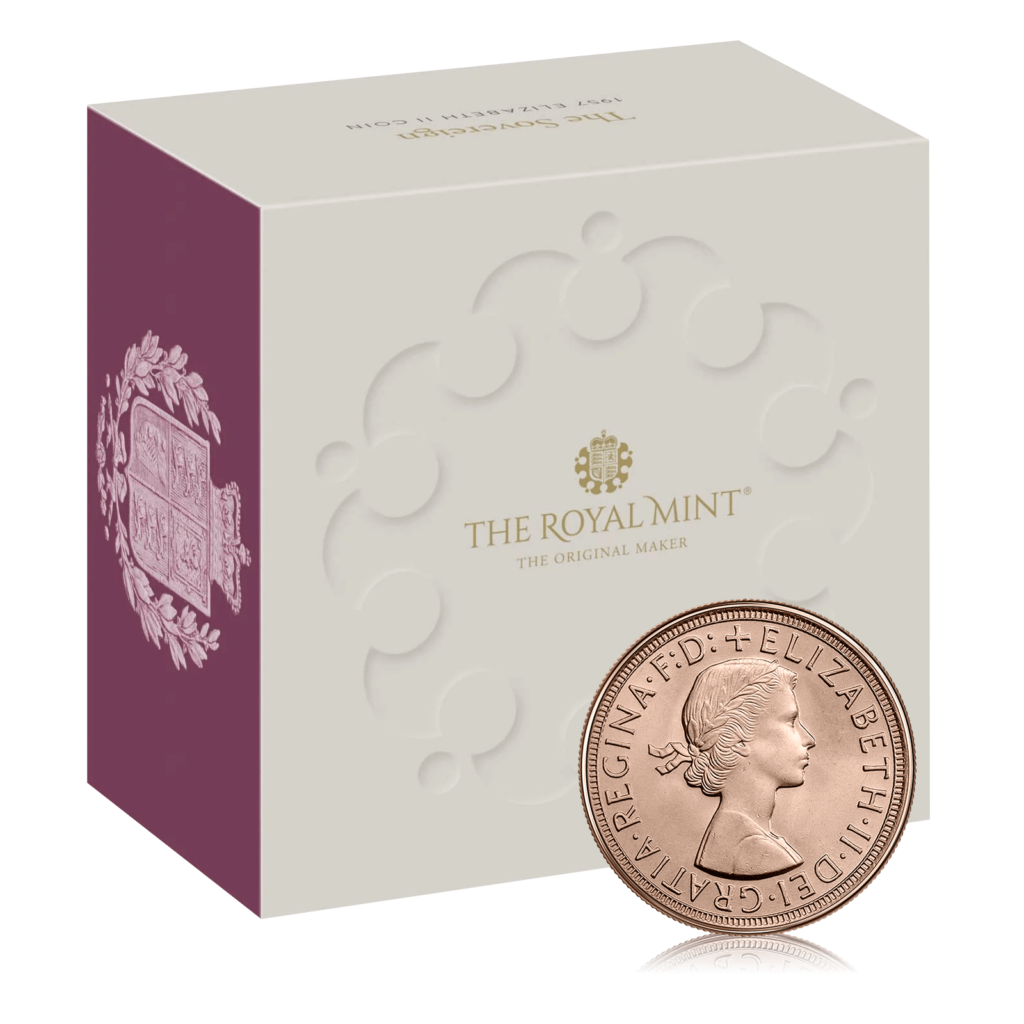 Gold Sovereign Queen Elizabeth II Young Head (1957)