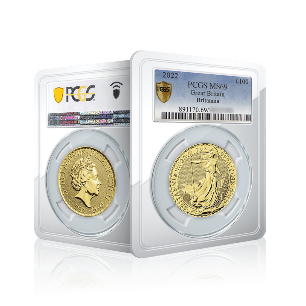 1oz Gold Great Britain Britannia (2022) PCGS Graded