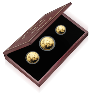 1987 UK Gold Proof Sovereigns (3 Coin Box Set)