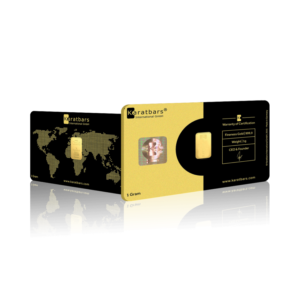 1g Karat Bars Investment Gold Bar (999.9)