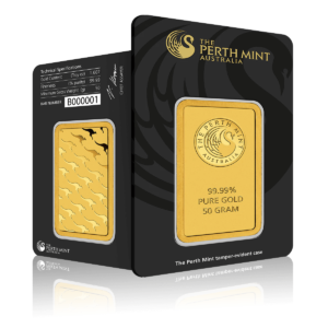 50g Perth Mint Investment Gold Bar (999.9)