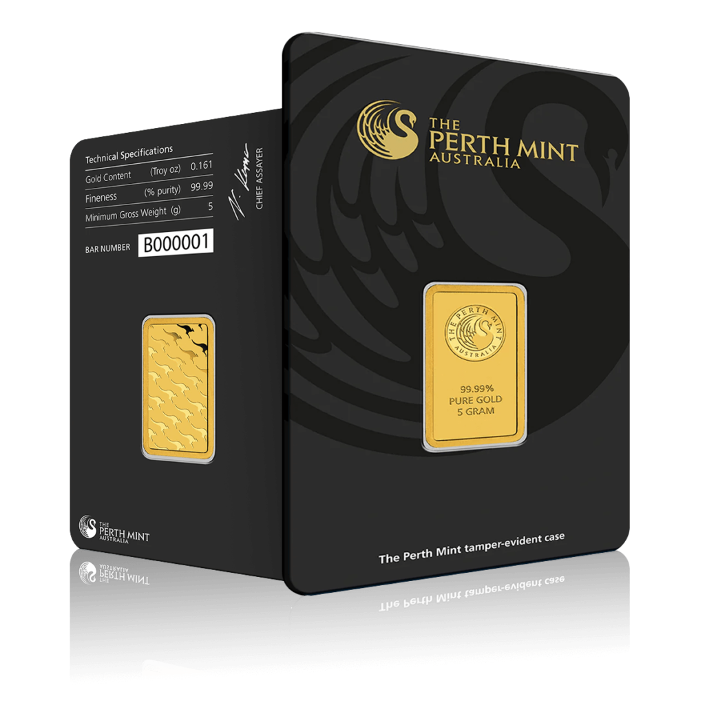 5g Gold Perth Mint Investment Bar (999.9)