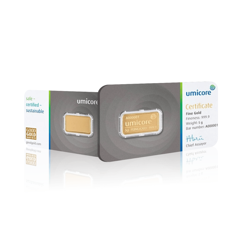 5g Umicore Investment Gold Bar (999.9)
