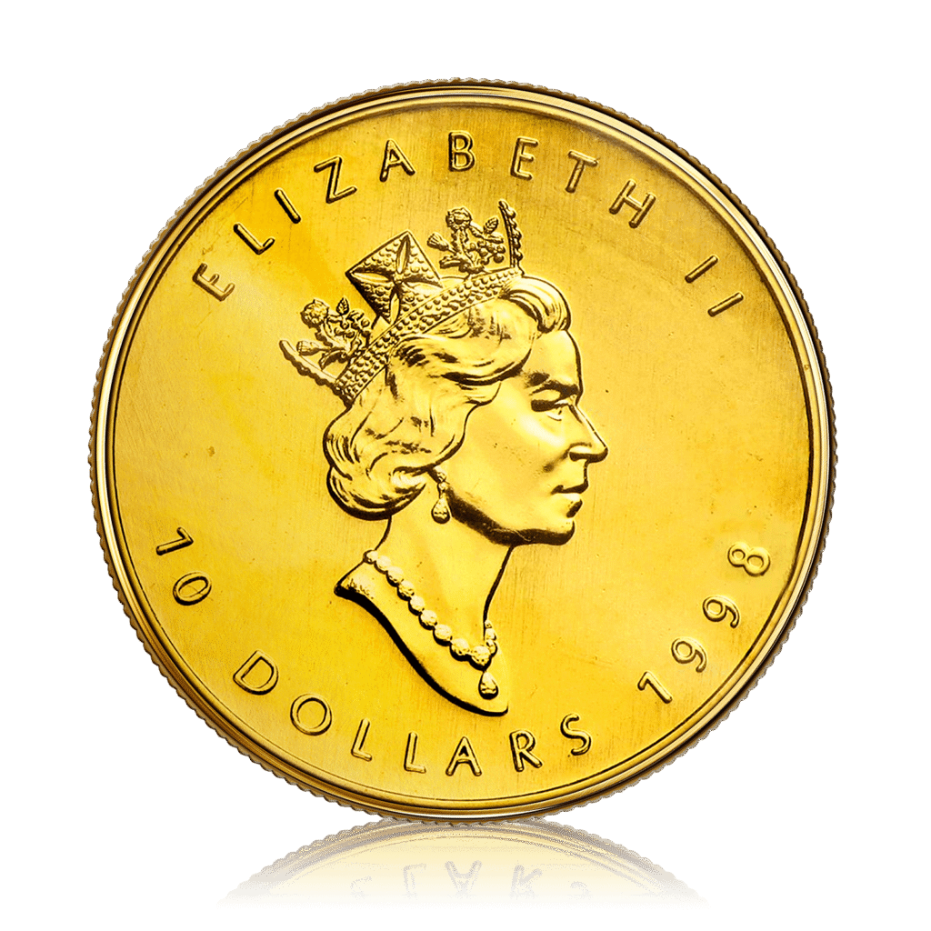 1/4oz Gold Canadian Maple Leaf (1998)