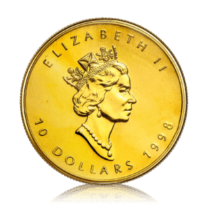 1/4oz Gold Canadian Maple Leaf (1998)