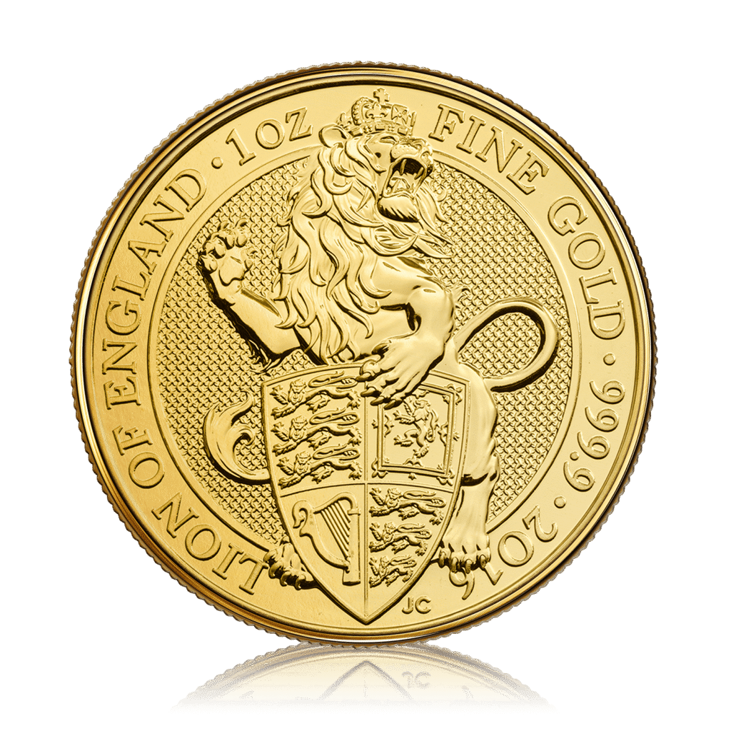 1oz Gold Queens Beast Lion of England (2016)