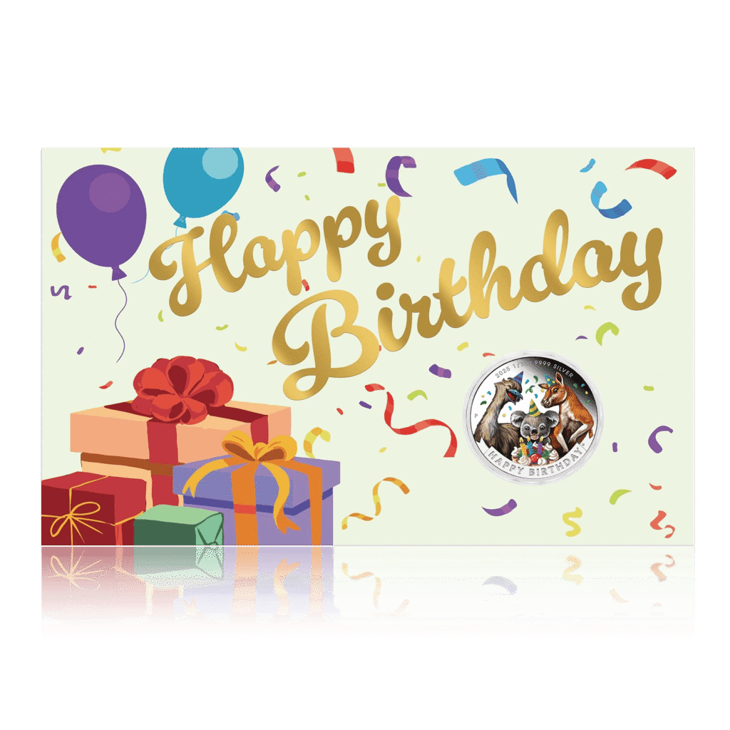 1/2oz Silver Proof Happy Birthday Coin In Card (2025)