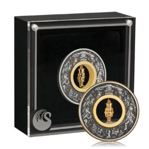 2oz Silver Antiqued Coloured Nutcracker (2024)