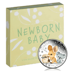 1/2oz Silver Newborn Baby Proof Coloured Coin (2025)
