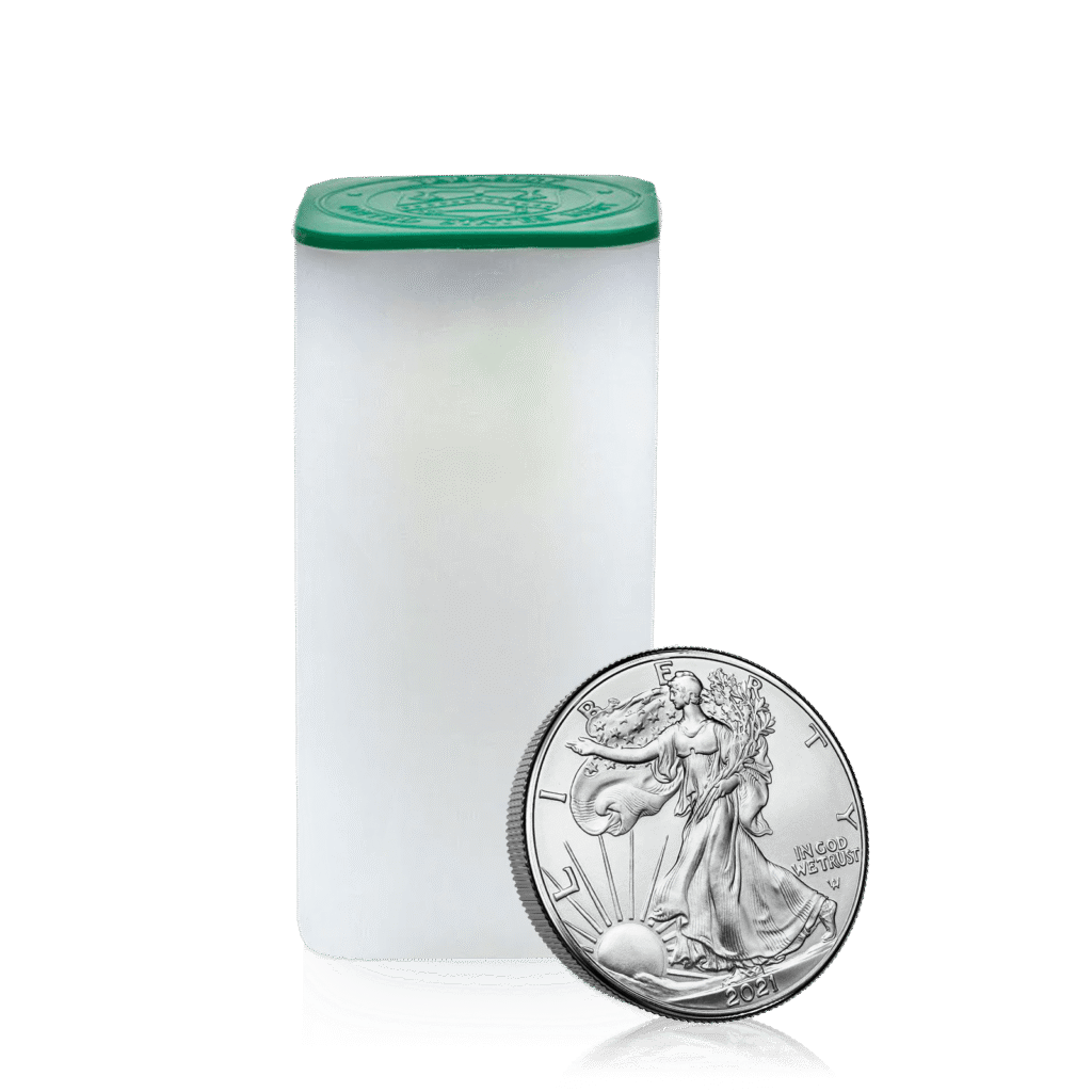 1oz Silver US Eagle Tube Bundle of 20 Coins (2021)