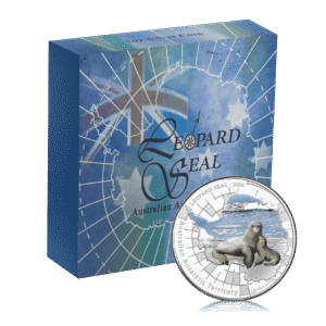 1 Oz Silver Proof Australia Antarctic Territory Leopard Seal Box Set (2005)