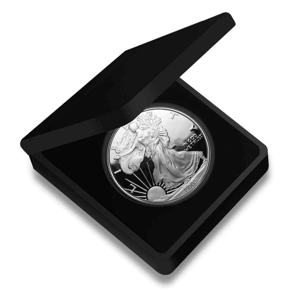 1oz Silver US Eagle Proof Coin Box Set (2003)