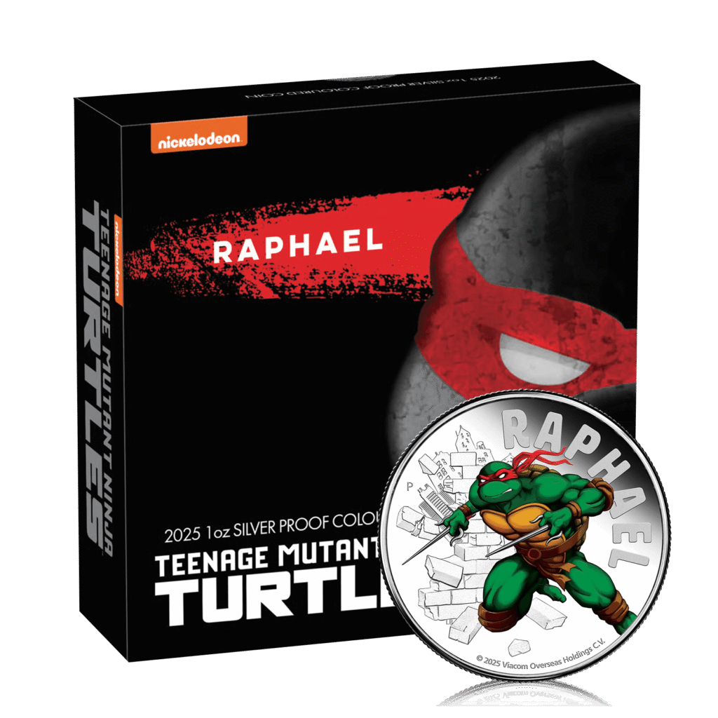 1oz Silver Teenage Mutant Ninja Turtles Raphael (2025)
