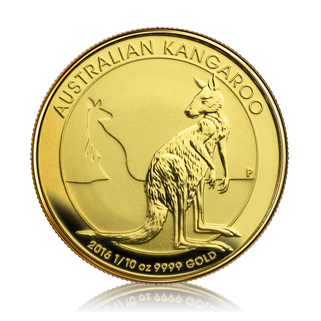 1/10th Ounce Gold Australian Kangaroo (2016)