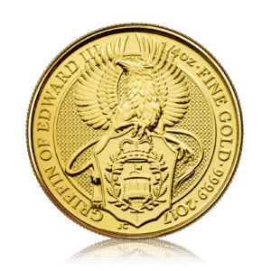 1/4 oz Gold Queens Beast Griffin Of Edward (2017)