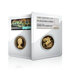 Gold Sovereign Queen Elizabeth ll NGC- PF69 Ultra Cameo (1980)