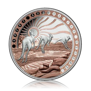 1oz Silver Proof Rose Gold Plated Great Australian Desert (2023)