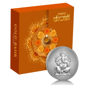 1 Oz Silver Gold Bank Happy Diwali Ganesha (Box Set)
